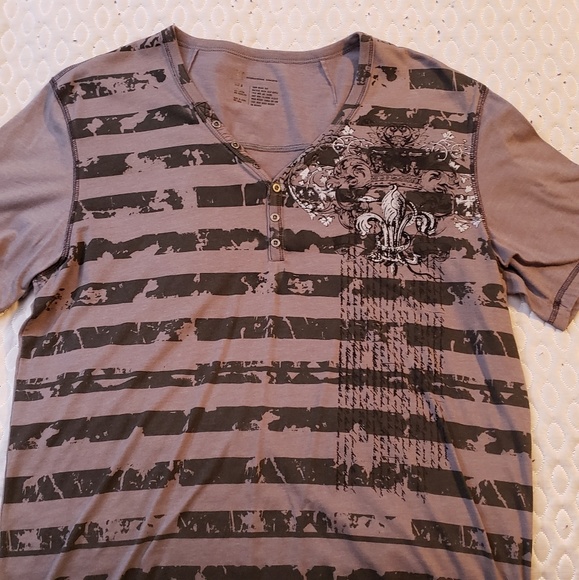 INC grey and black shirt - Picture 2 of 3